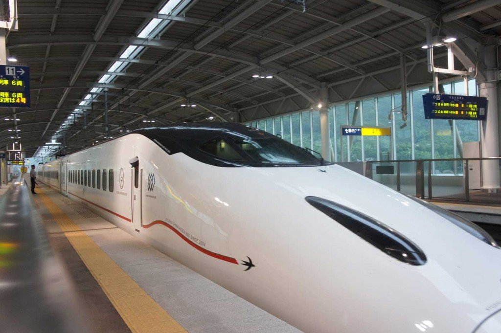 Shinkansen at station