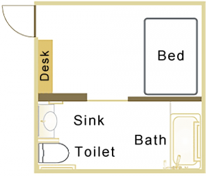 Toyoko Inn Room Type A Diagram