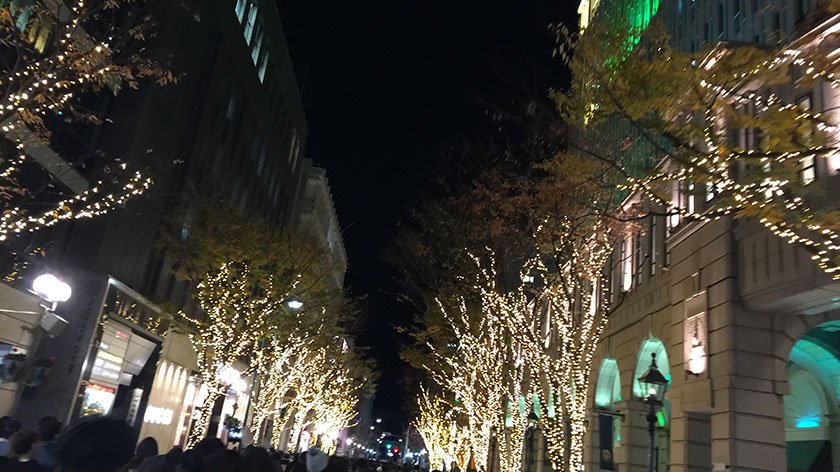 Christmas Light on the street