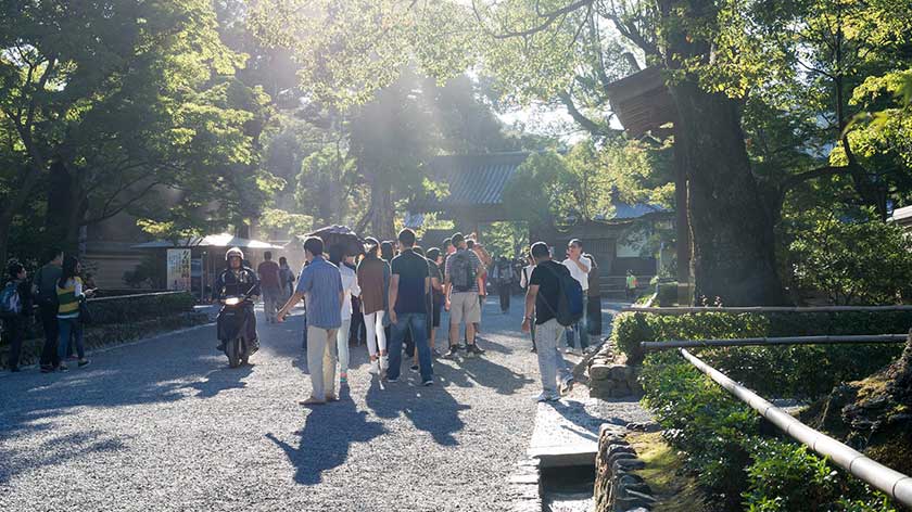 Gravel path on the Kinkakuji grounds