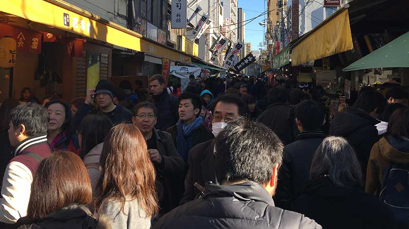 Main street of Tsukiji's outer market