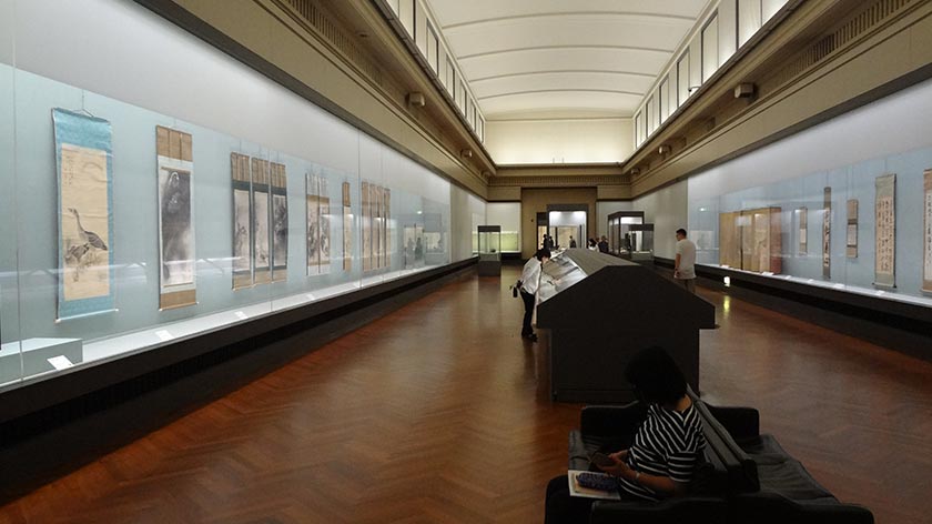 Spacious halls at the Tokyo National Museum