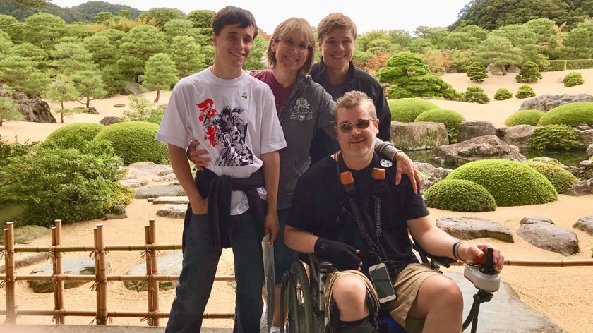 The Almas Family on shore leave during a cruise in Japan