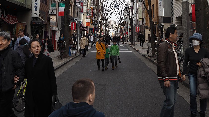 Andy Barrow in Kagurazaka