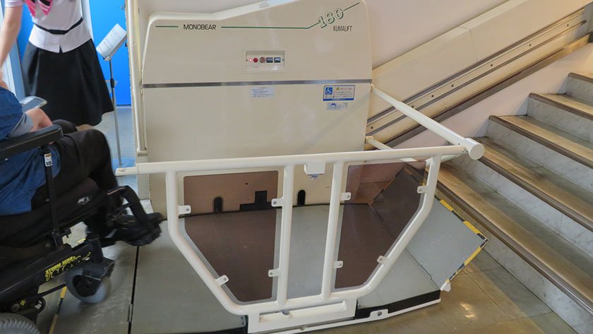 Stair climber at Kyoto Tower