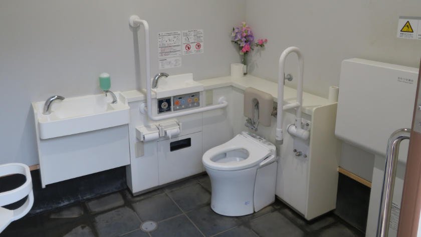 Accessible toilet at Kitain Temple in Kawagoe