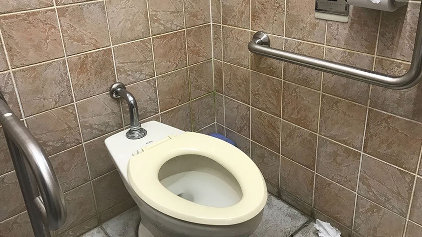 Accessible toilet at Kotoku-in