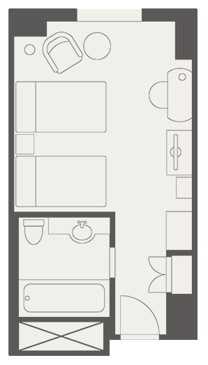 Hotel East 21 Tokyo - universal room layout