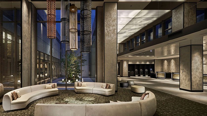 Lobby of Hotel Vischio Kyoto by Granvia
