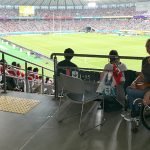 Wheelchair seating at Tokyo Stadium