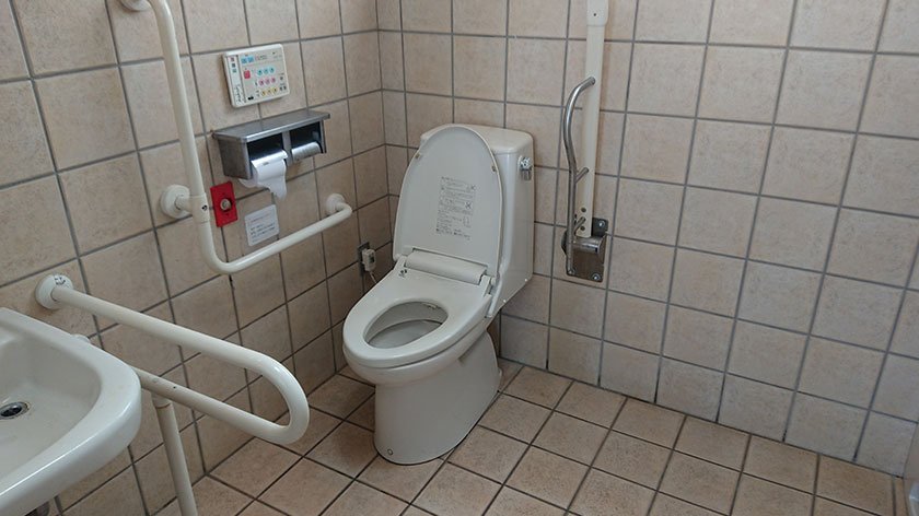 Karoichi Fish Market outdoor toilet