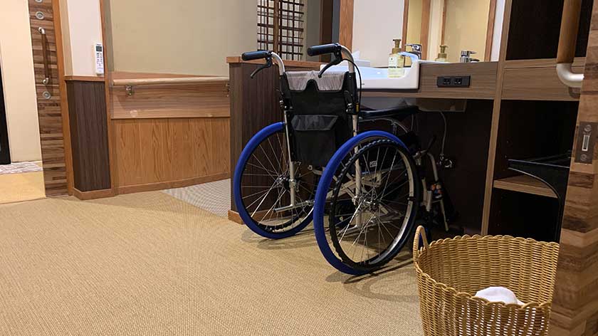 Wheelchair in Kozeniya's Houden Suite