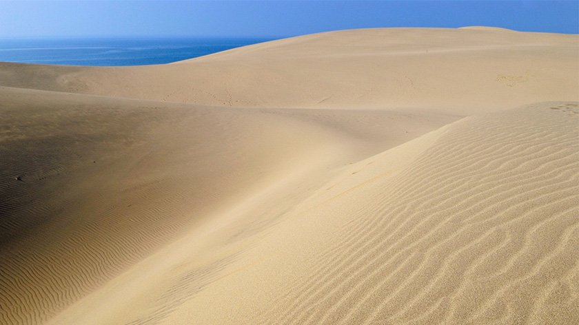 Sea of Japan and Tottori Sand Dunes