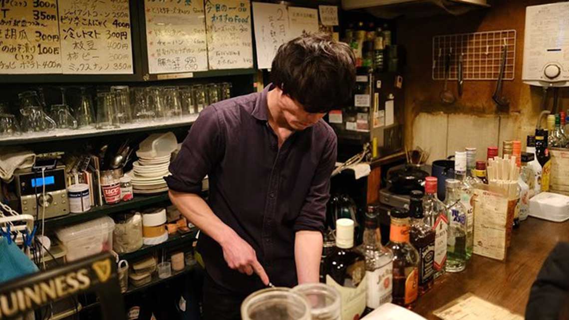 Inside an Izakaya in Japan