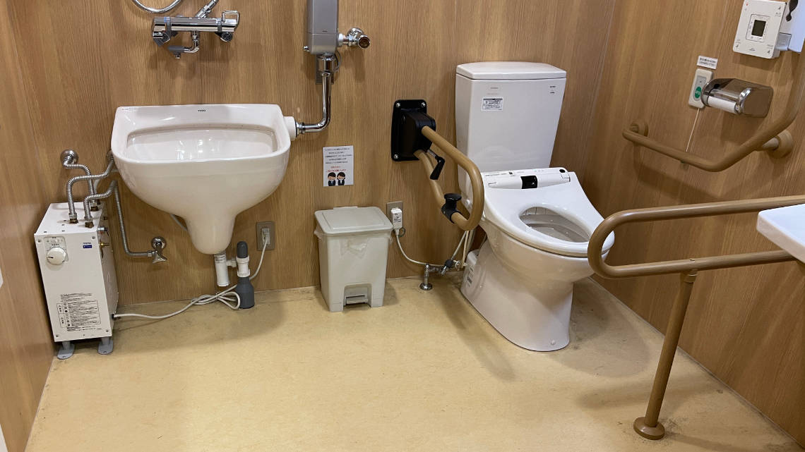 Accessible toilet at Matsue Historical Museum