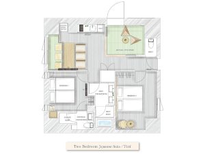 Two bedroom Japanese Suite Layout 300x225