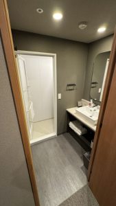 Two bedroom Theater Suite bedroom 1 shower 169x300