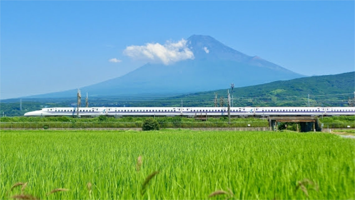 Mt Fuji and Shinkansen